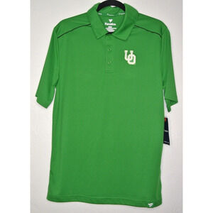 Oregon Ducks Fanatics Men's Football Green Polo Shirt Size Medium NWT U of O